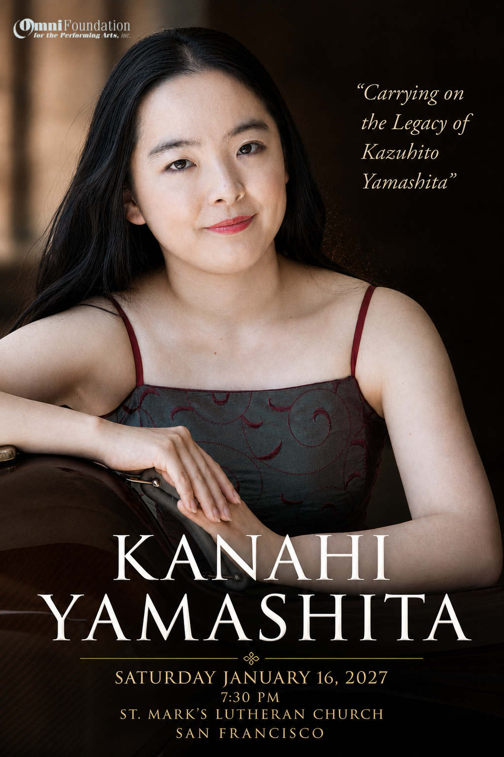 Kanahi Yamashita concert poster for January 16, 2027